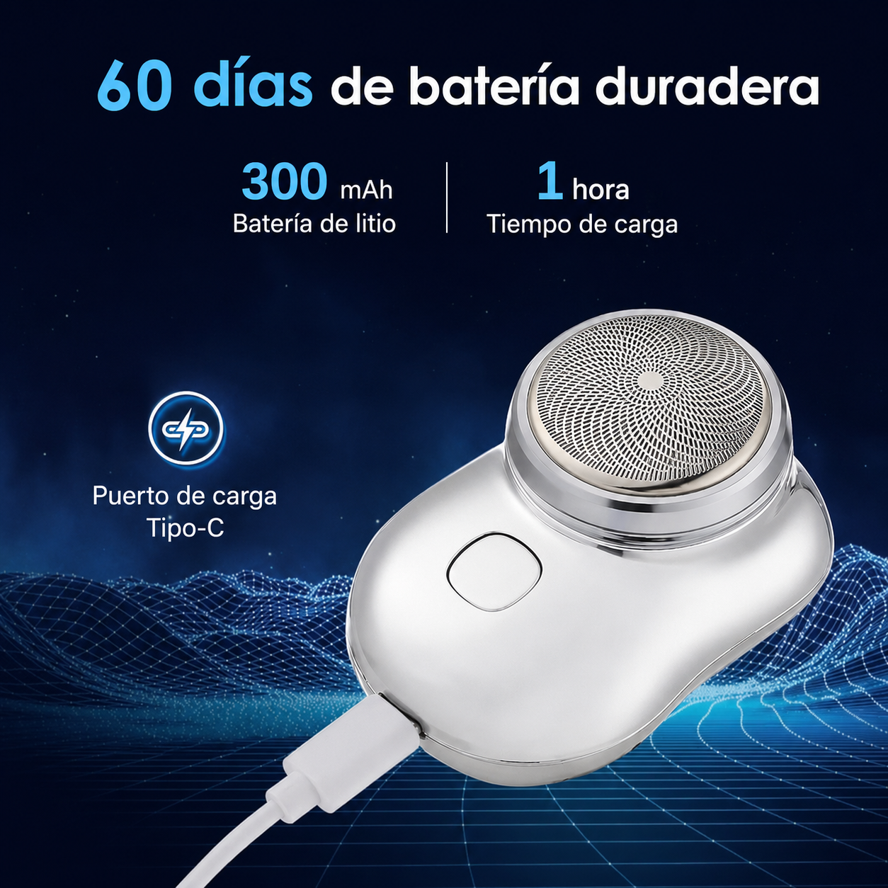 Mini afeitadora Portatil PocketShave Pro™
